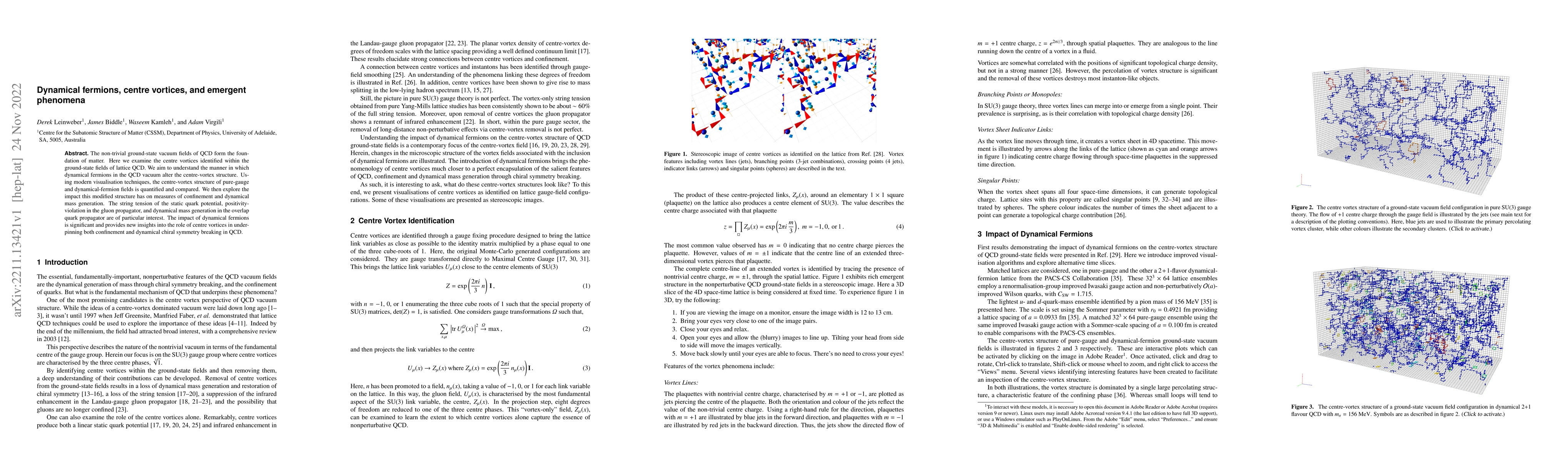 Thumbnail for Dynamical fermions, centre vortices, and emergent phenomena