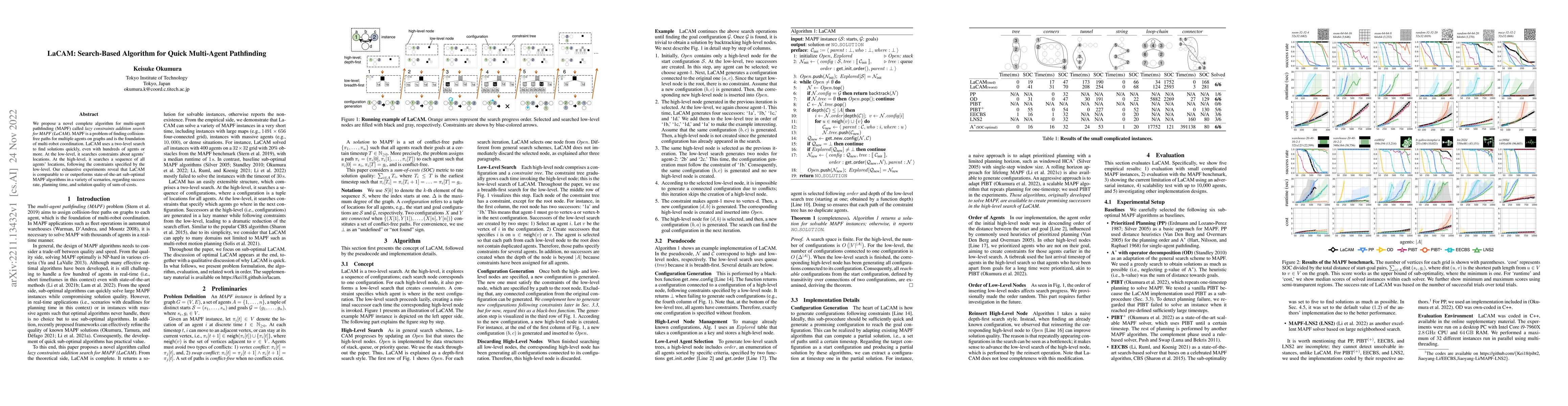 Thumbnail for LaCAM: Search-Based Algorithm for Quick Multi-Agent Pathfinding