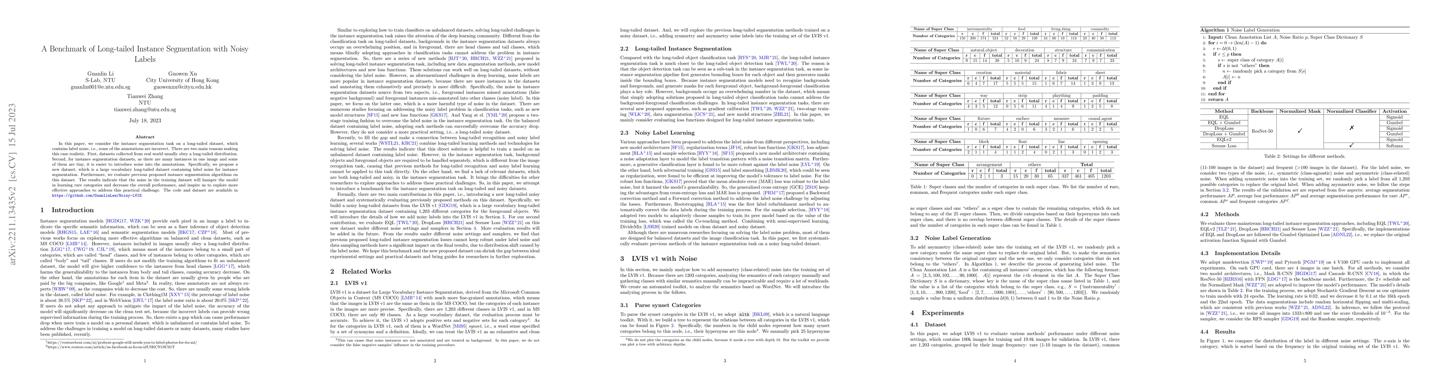 Thumbnail for A Benchmark of Long-tailed Instance Segmentation with Noisy Labels