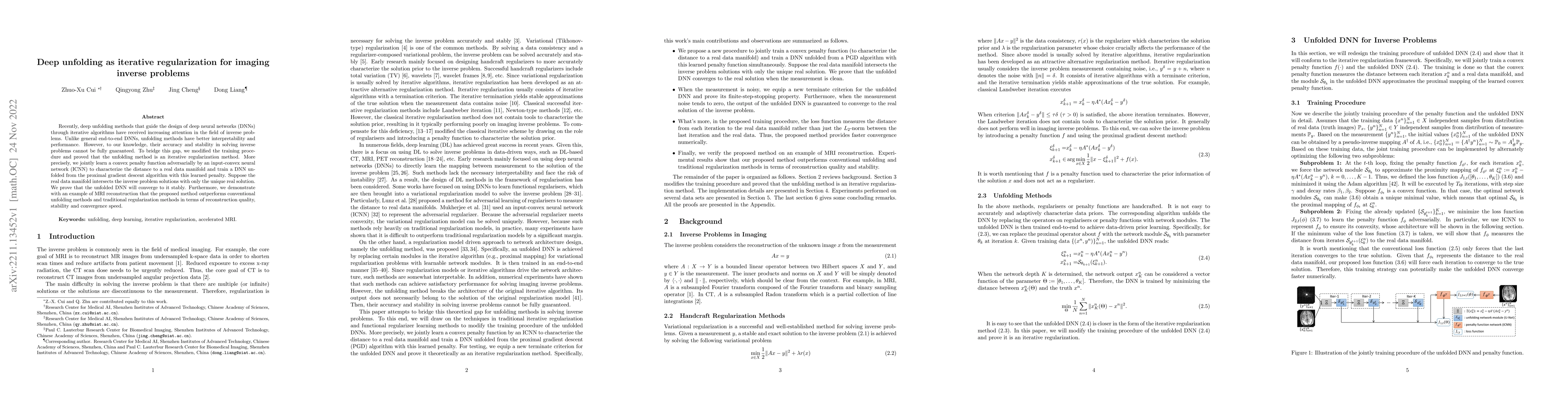 Thumbnail for Deep unfolding as iterative regularization for imaging inverse problems
