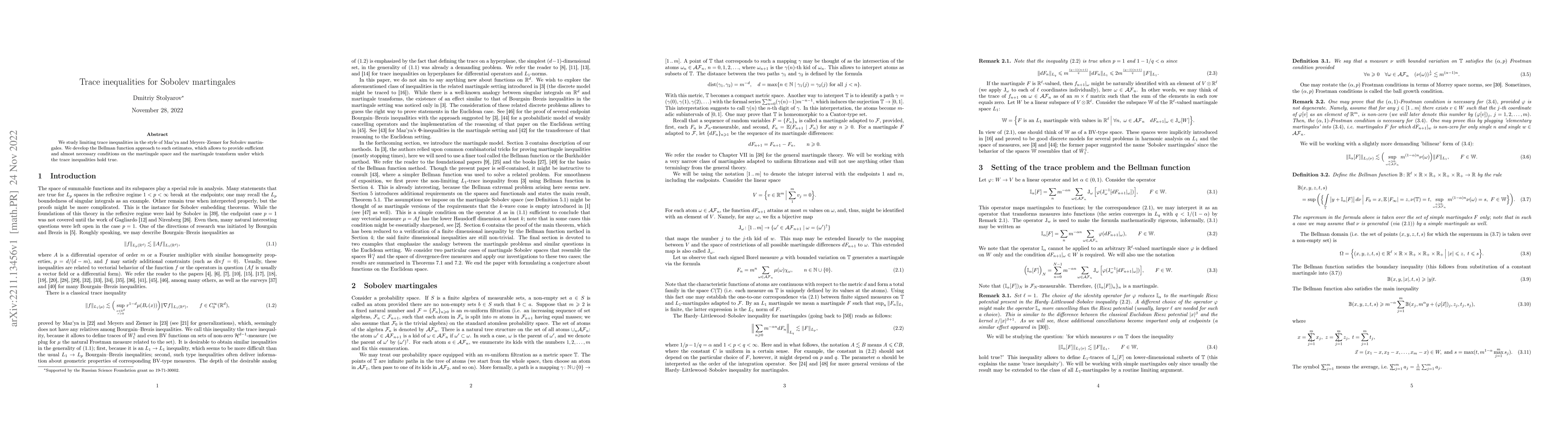 Thumbnail for Trace inequalities for Sobolev martingales