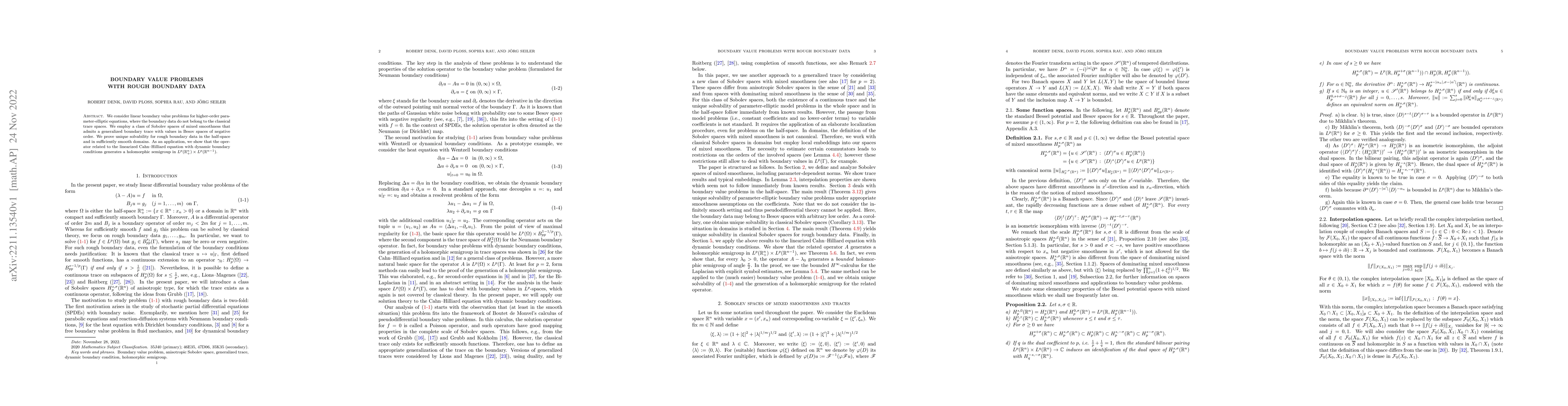 Thumbnail for Boundary value problems with rough boundary data