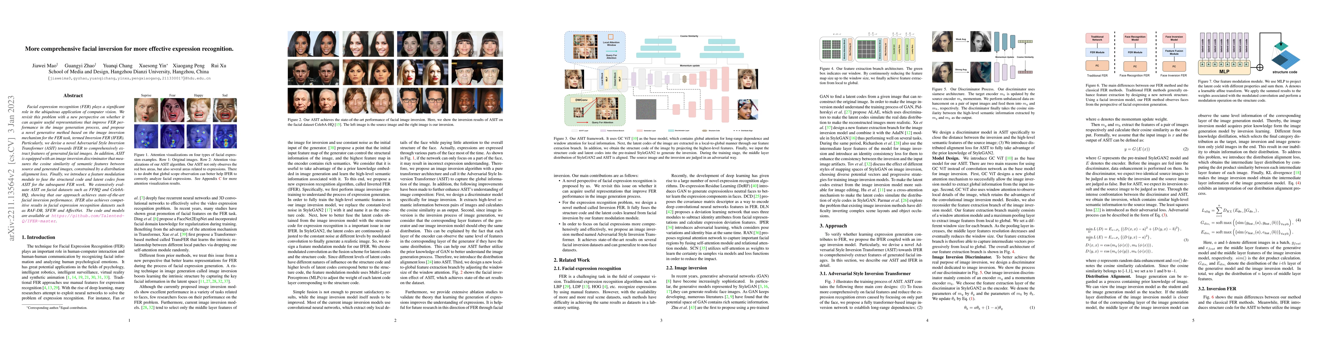 Thumbnail for More comprehensive facial inversion for more effective expression
  recognition