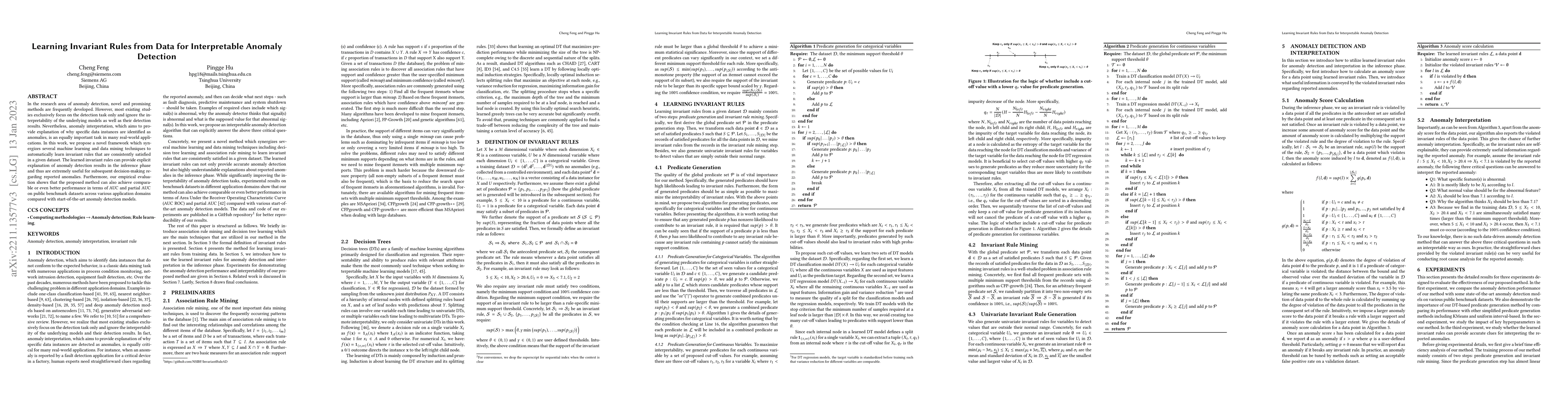 Thumbnail for Learning Invariant Rules from Data for Interpretable Anomaly Detection