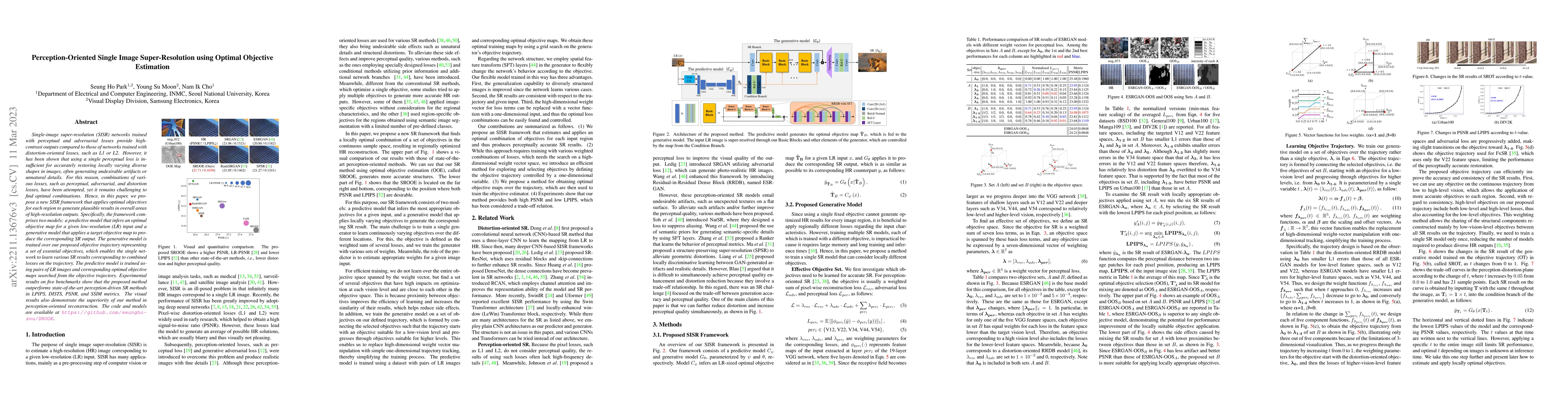 Thumbnail for Perception-Oriented Single Image Super-Resolution using Optimal
  Objective Estimation