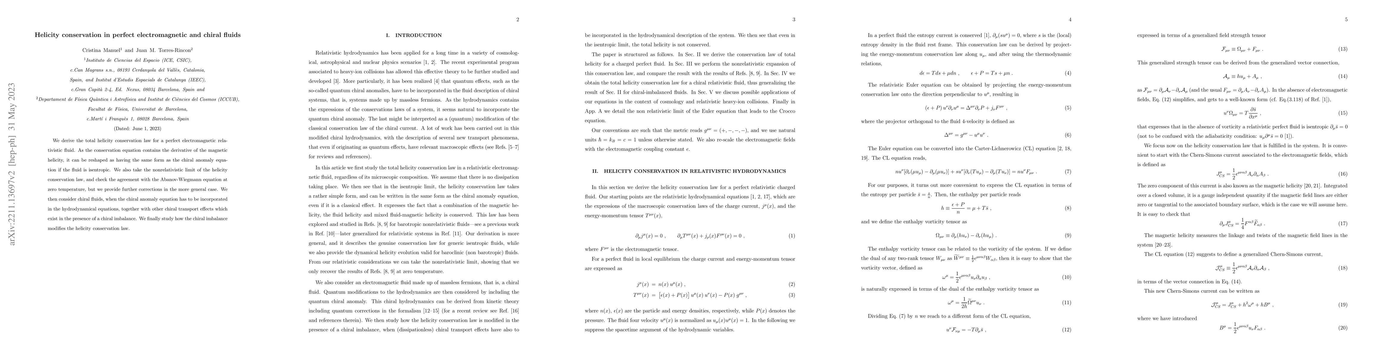 Thumbnail for Helicity conservation in perfect electromagnetic and chiral fluids