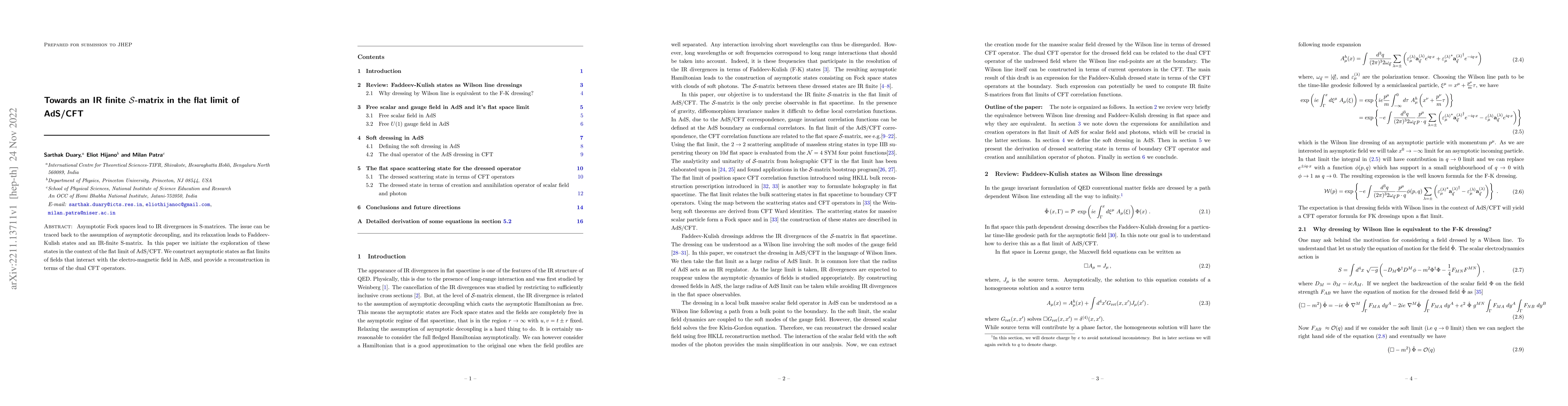 Thumbnail for Towards an IR finite S-matrix in the flat limit of AdS/CFT