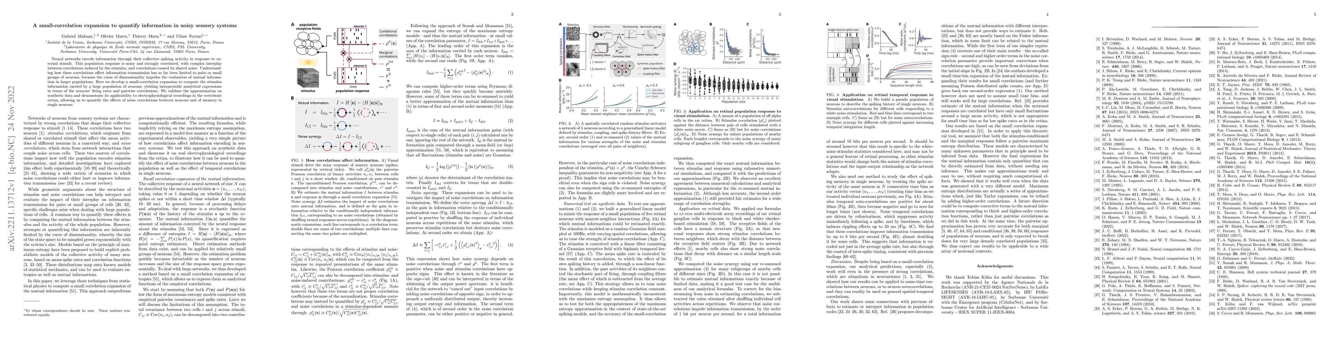 Thumbnail for A small-correlation expansion to quantify information in noisy sensory
  systems