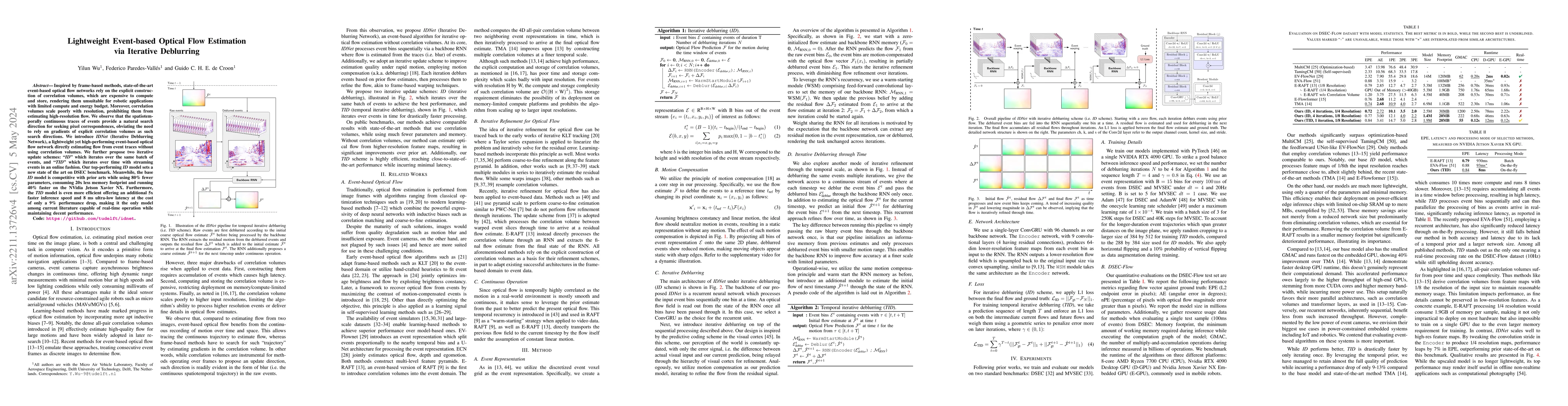 Thumbnail for Lightweight Event-based Optical Flow Estimation via Iterative Deblurring