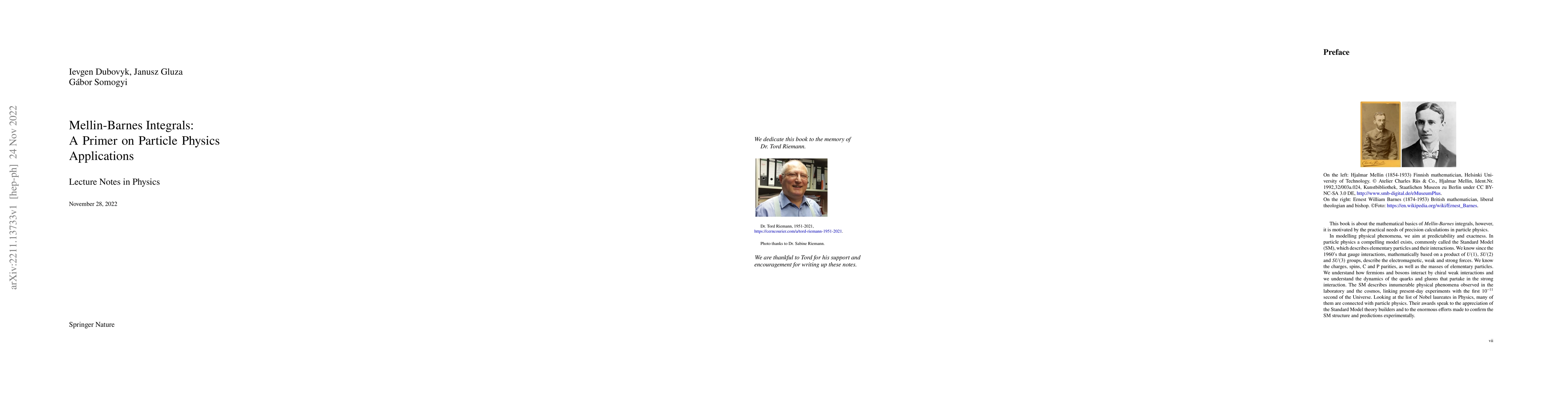 Thumbnail for Mellin-Barnes Integrals: A Primer on Particle Physics Applications