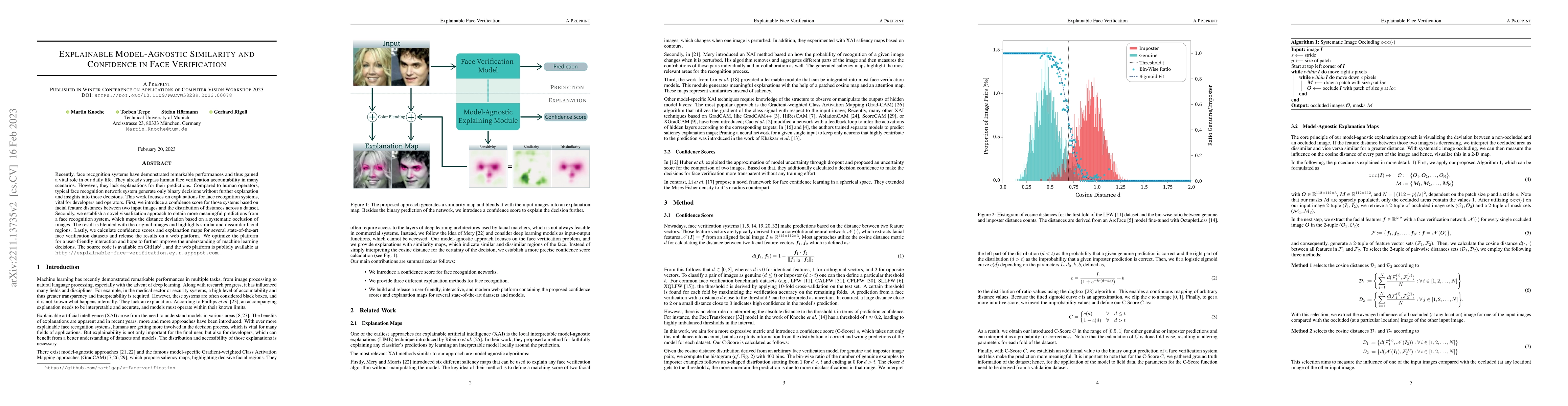 Thumbnail for Explainable Model-Agnostic Similarity and Confidence in Face
  Verification