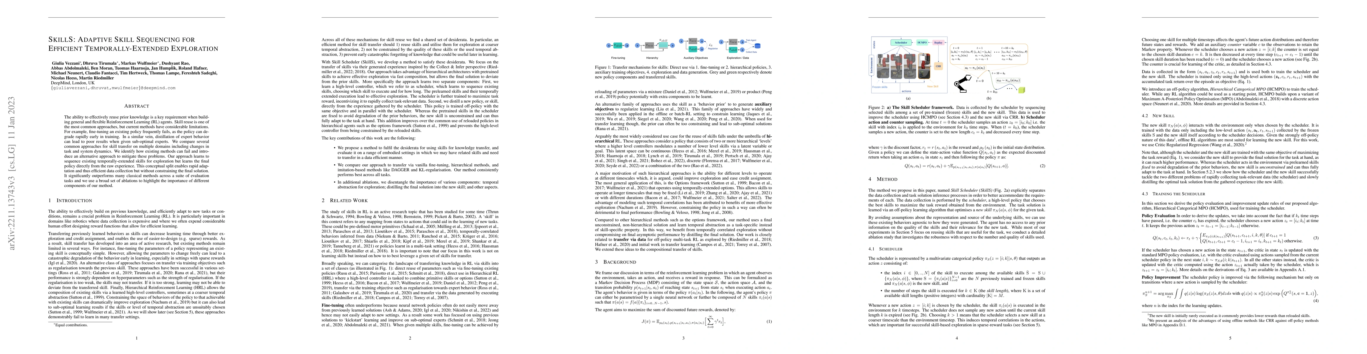 Thumbnail for SkillS: Adaptive Skill Sequencing for Efficient Temporally-Extended
  Exploration
