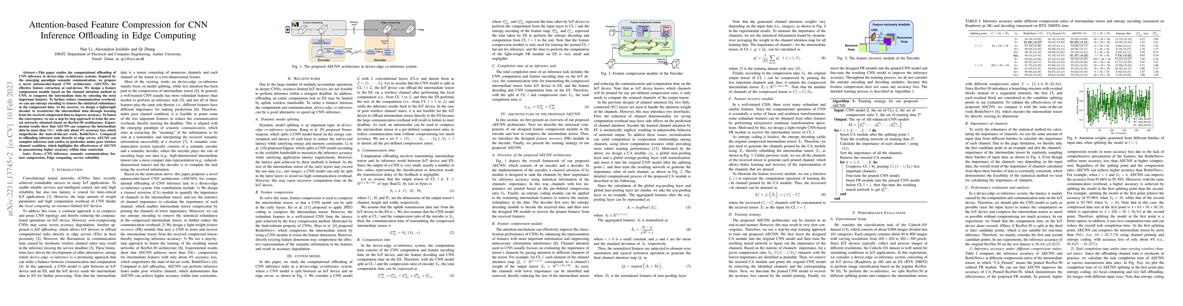 Thumbnail for Attention-based Feature Compression for CNN Inference Offloading in Edge
  Computing