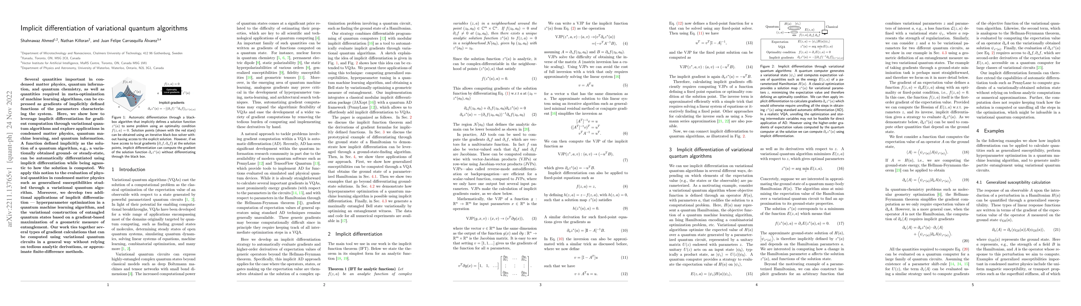 Thumbnail for Implicit differentiation of variational quantum algorithms