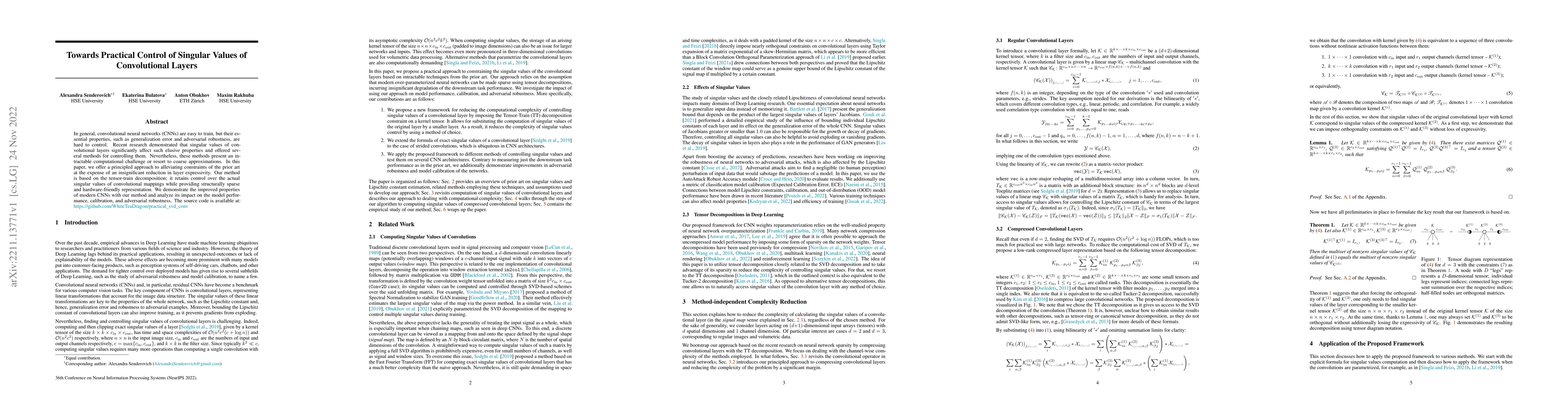 Thumbnail for Towards Practical Control of Singular Values of Convolutional Layers