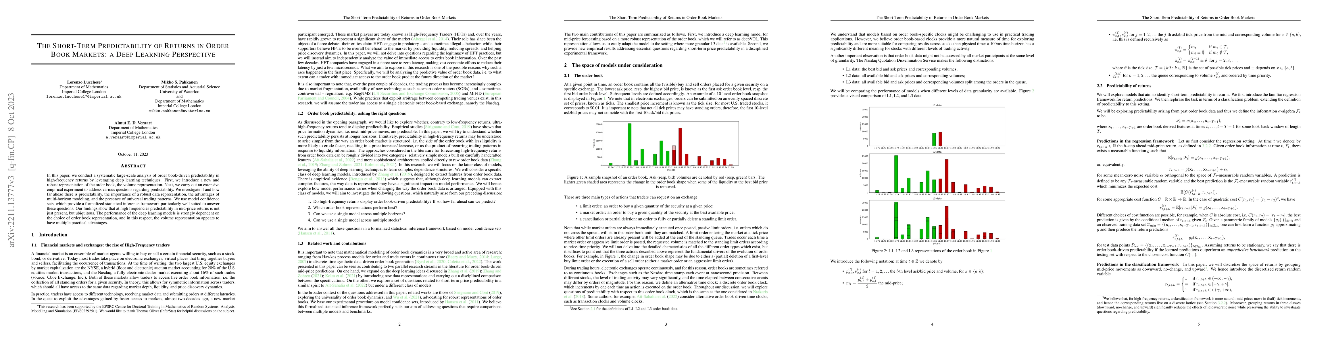 Thumbnail for The Short-Term Predictability of Returns in Order Book Markets: a Deep
  Learning Perspective