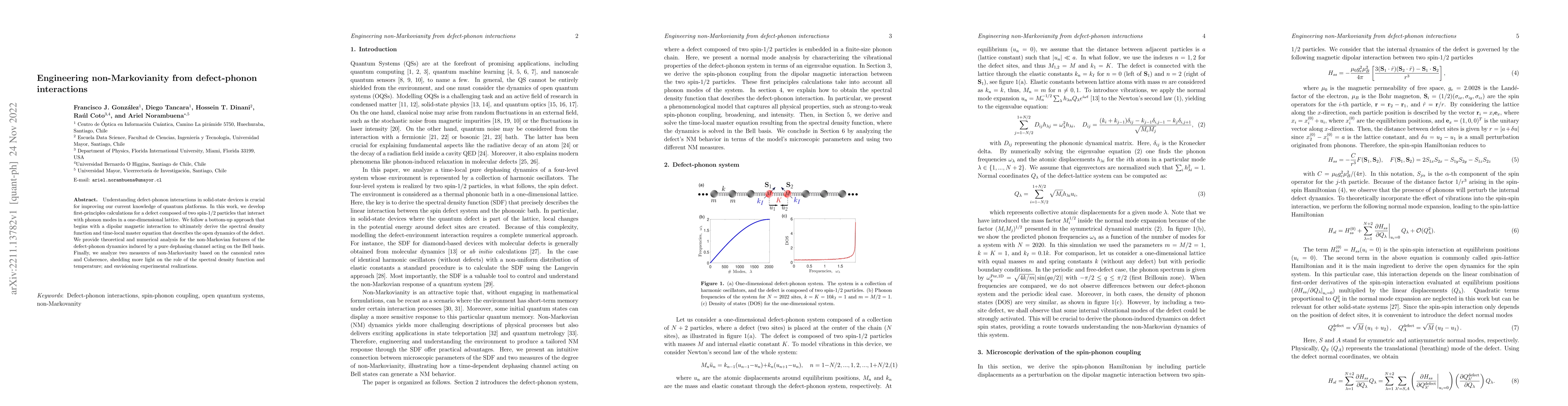 Thumbnail for Engineering non-Markovianity from defect-phonon interactions