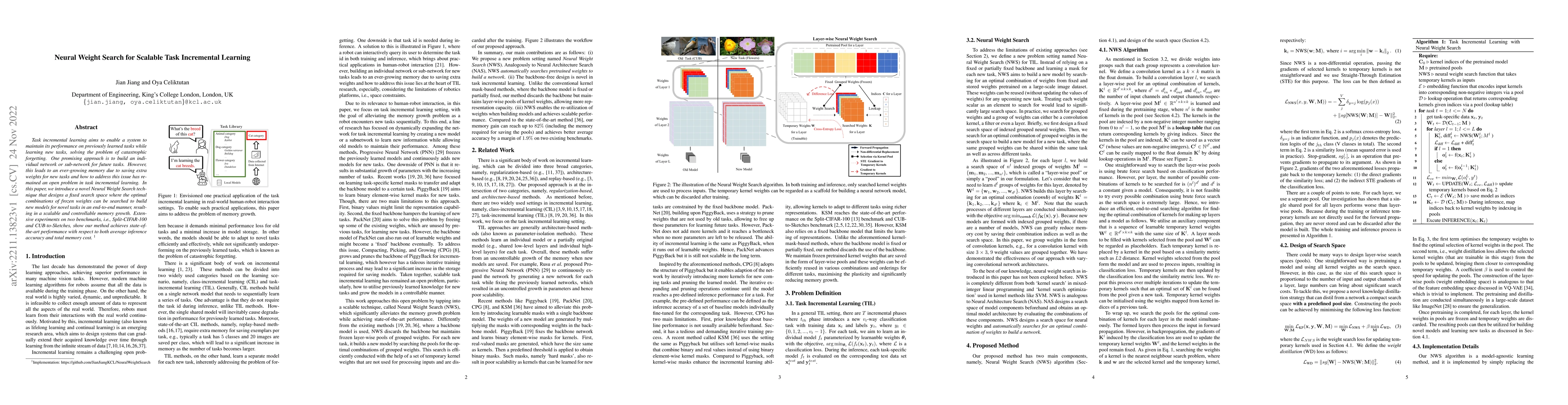 Thumbnail for Neural Weight Search for Scalable Task Incremental Learning
