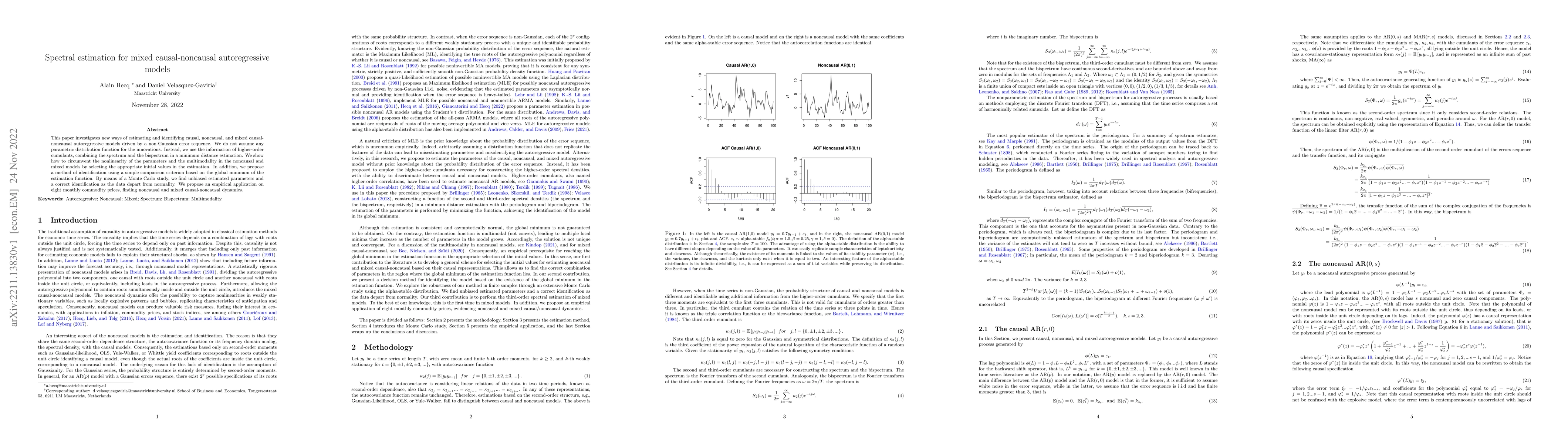 Thumbnail for Spectral estimation for mixed causal-noncausal autoregressive models