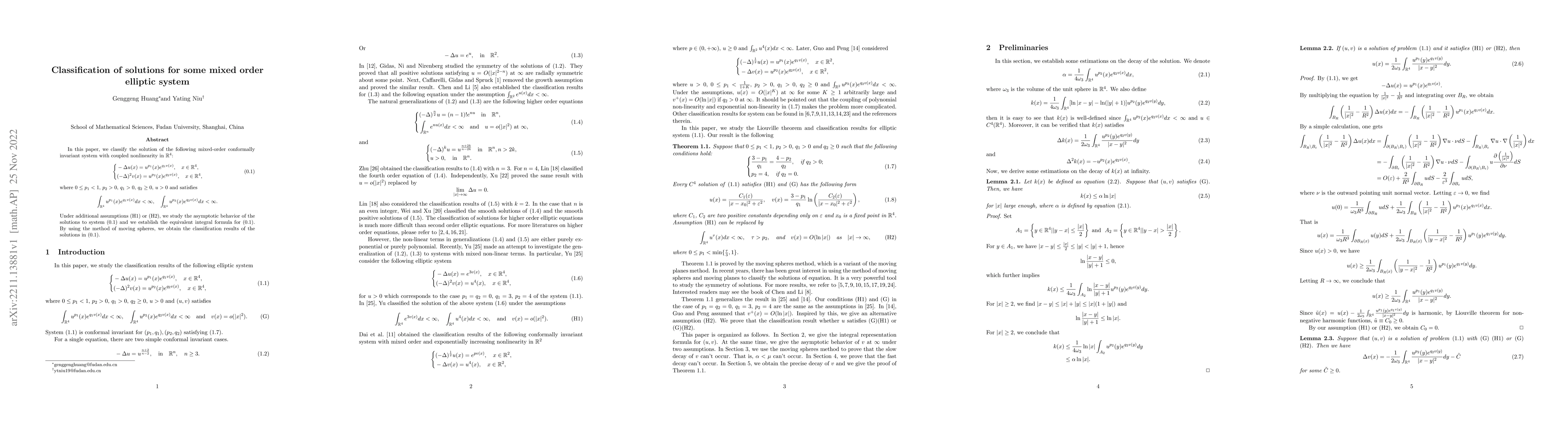 Thumbnail for Classification of solutions for some mixed order elliptic system