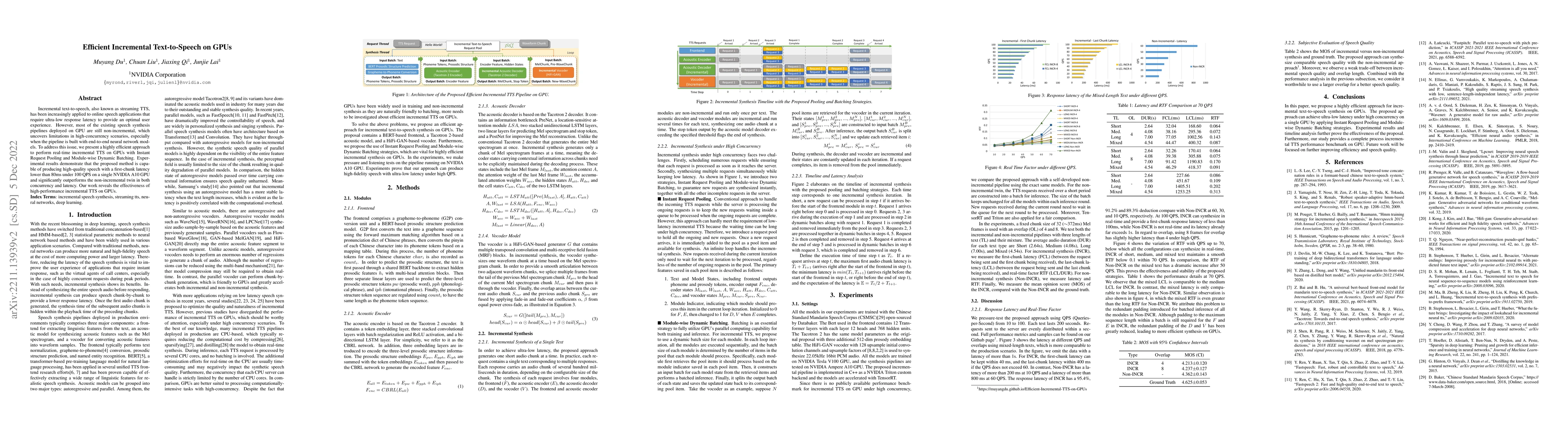 Thumbnail for Efficient Incremental Text-to-Speech on GPUs
