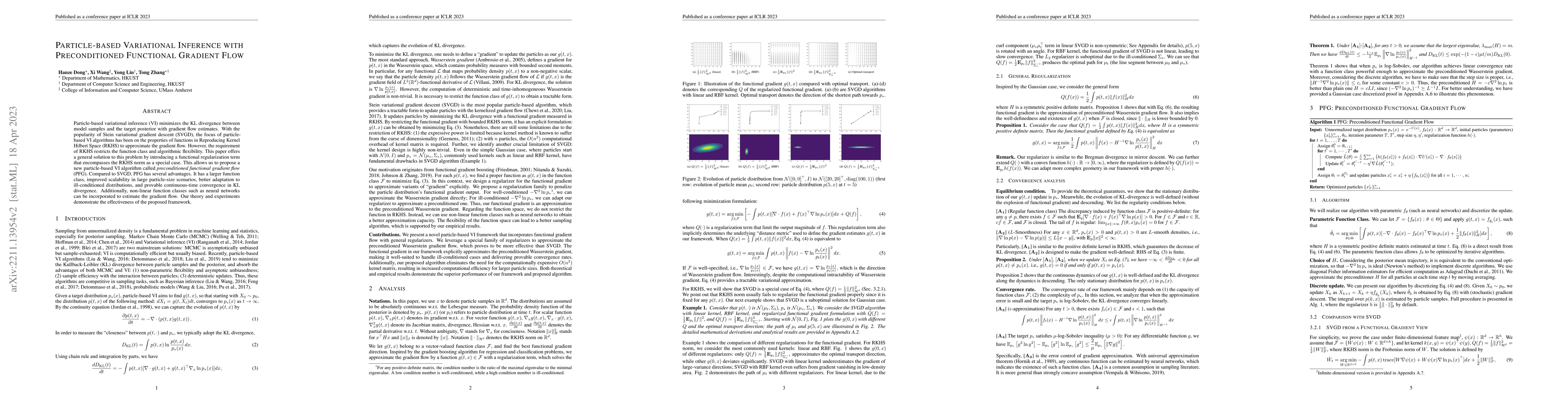Thumbnail for Particle-based Variational Inference with Preconditioned Functional
  Gradient Flow