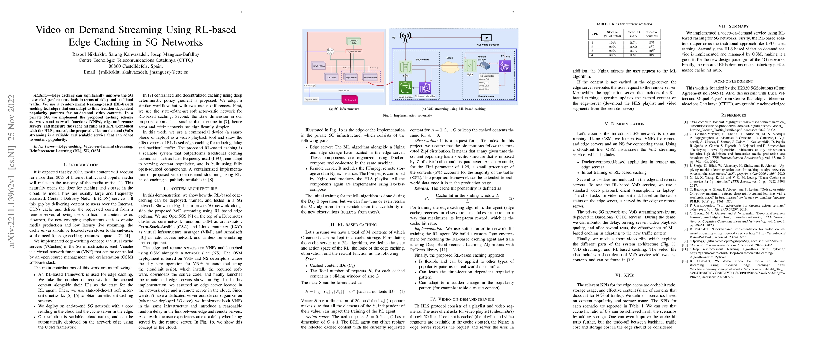 Thumbnail for Video on Demand Streaming Using RL-based Edge Caching in 5G Networks