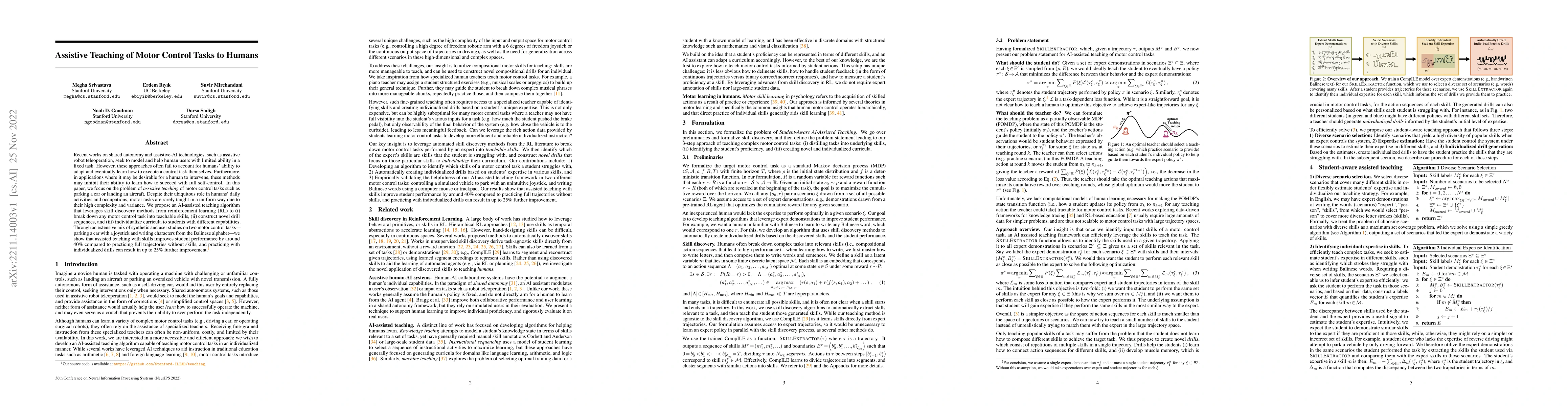 Thumbnail for Assistive Teaching of Motor Control Tasks to Humans
