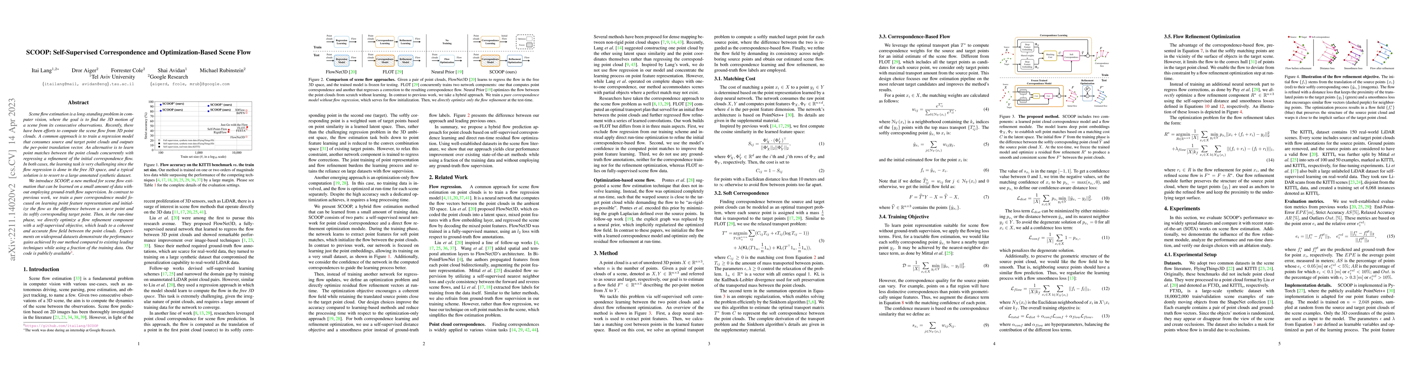 Thumbnail for SCOOP: Self-Supervised Correspondence and Optimization-Based Scene Flow