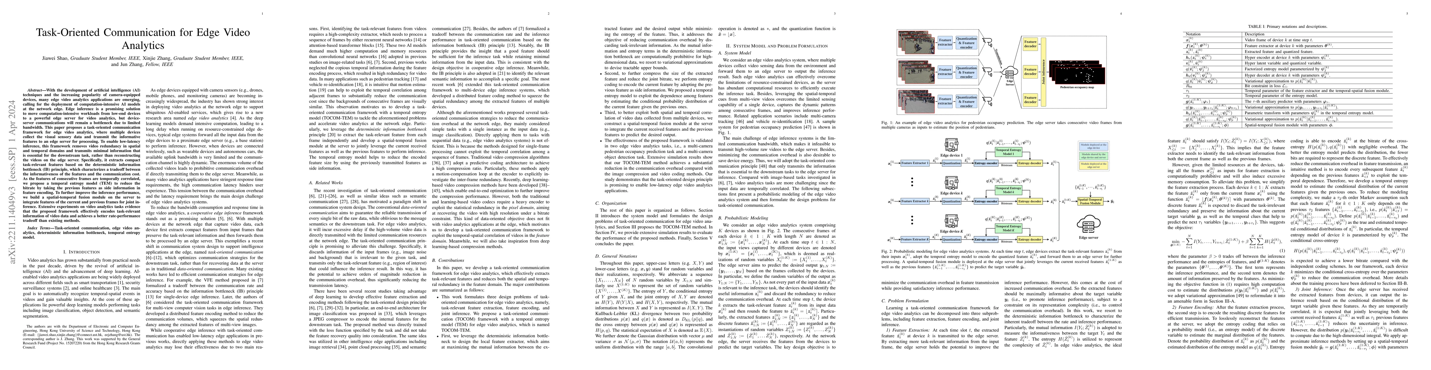 Thumbnail for Task-Oriented Communication for Edge Video Analytics