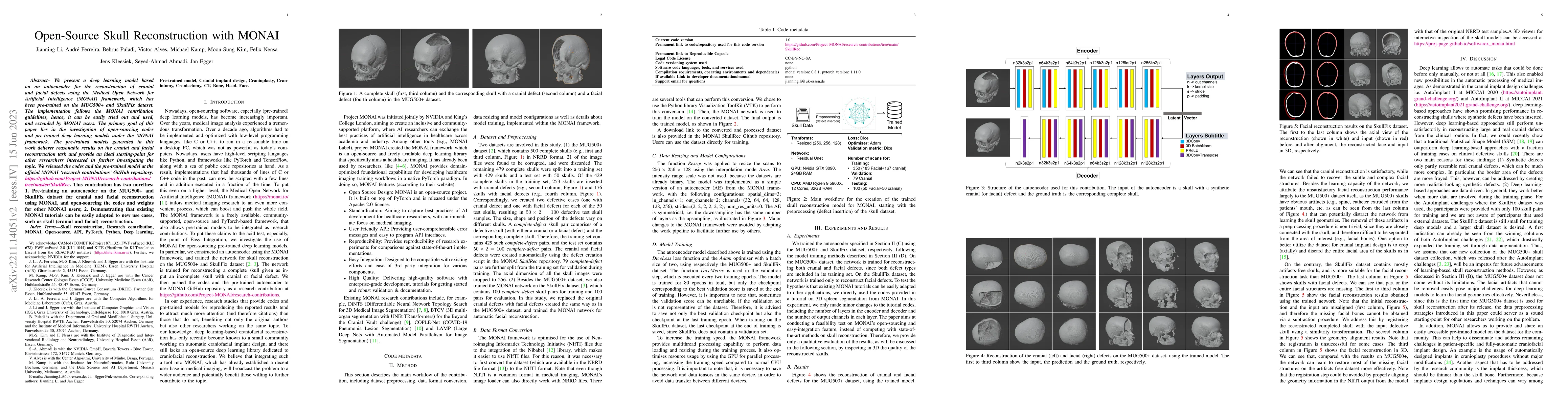 Thumbnail for Open-Source Skull Reconstruction with MONAI