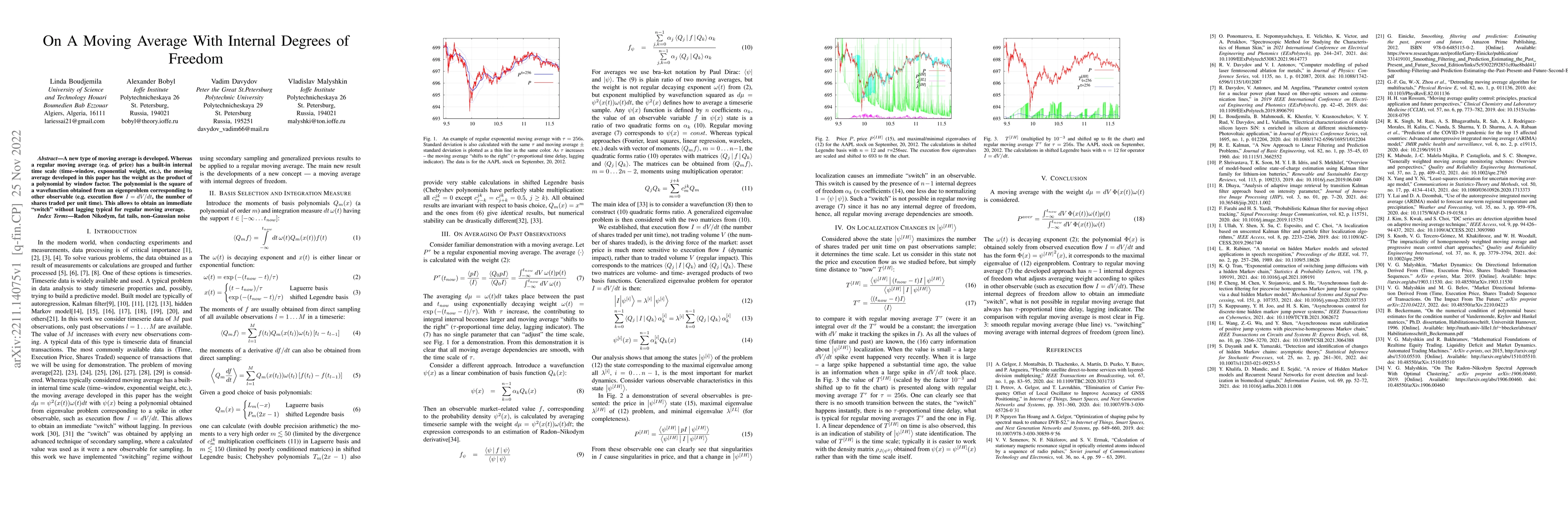 Thumbnail for On a Moving Average with Internal Degrees of Freedom