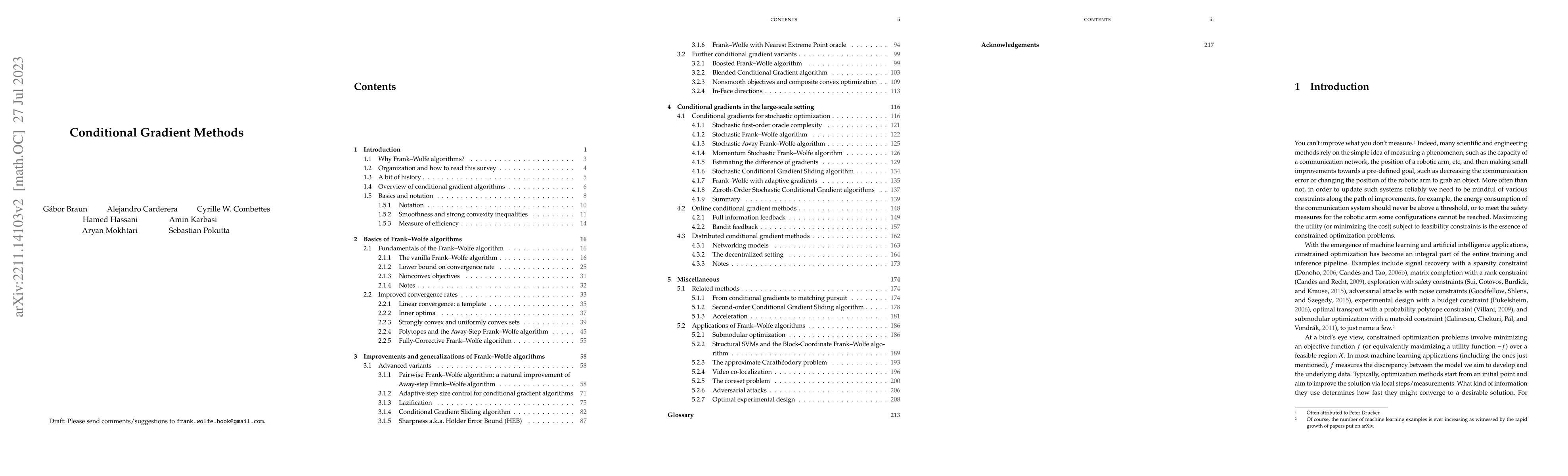 Thumbnail for Conditional Gradient Methods
