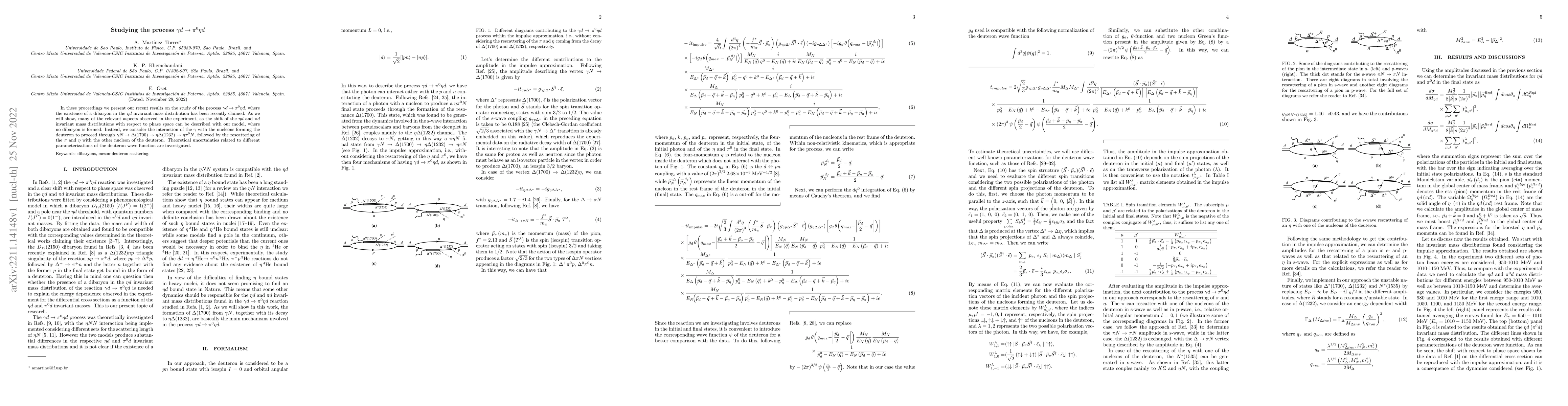 Thumbnail for Studying the process $\gamma d \to \pi^0\eta d$
