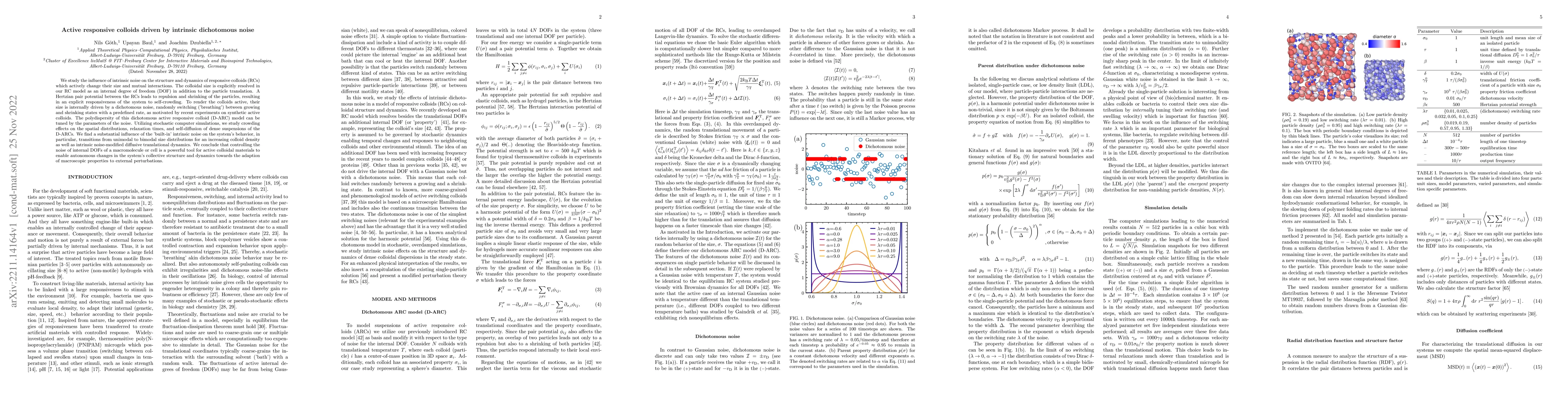 Thumbnail for Active responsive colloids driven by intrinsic dichotomous noise