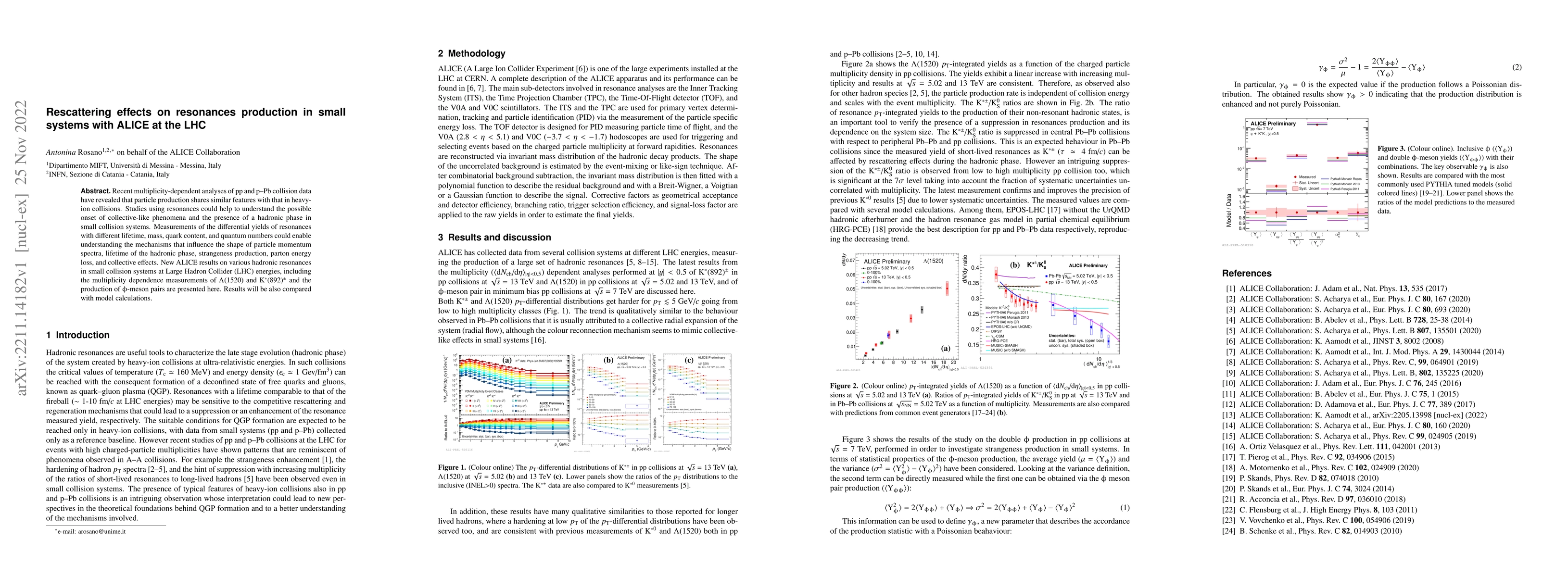 Thumbnail for Rescattering effects on resonances production in small systems with
  ALICE at the LHC