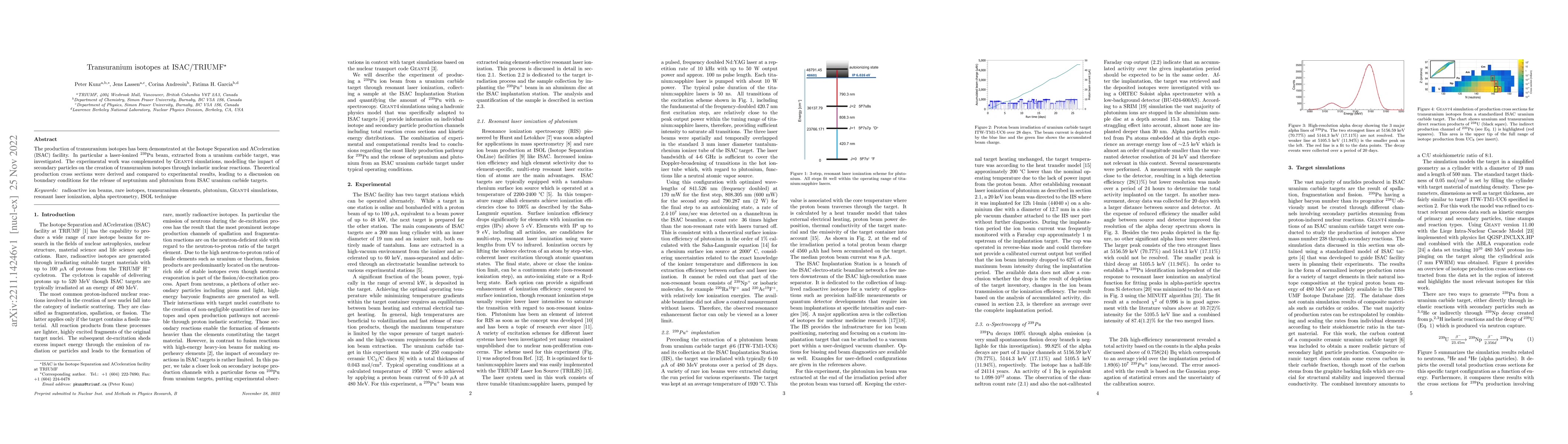 Thumbnail for Transuranium isotopes at ISAC/TRIUMF