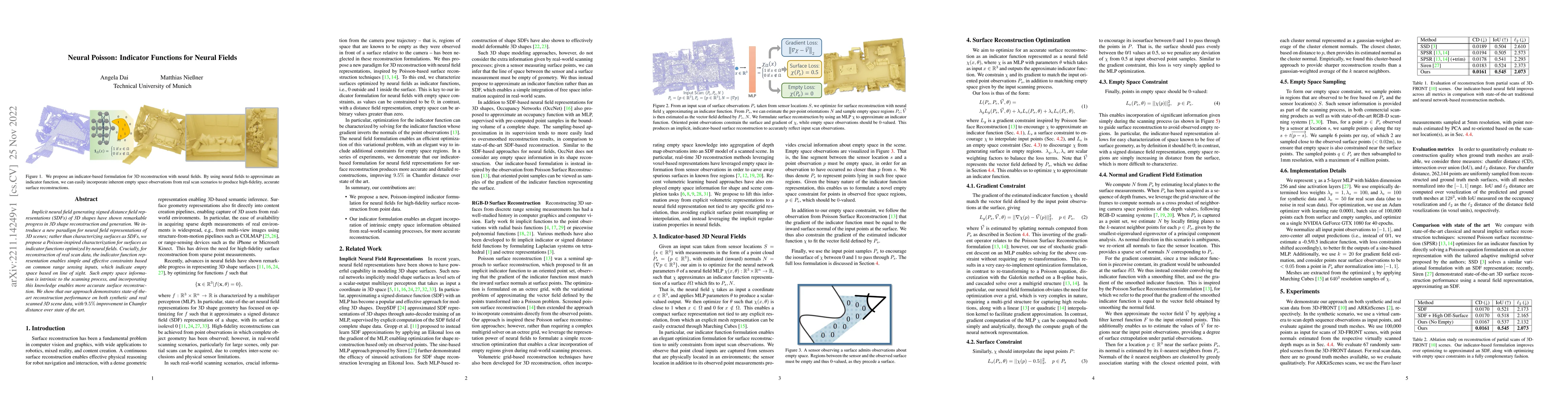 Thumbnail for Neural Poisson: Indicator Functions for Neural Fields