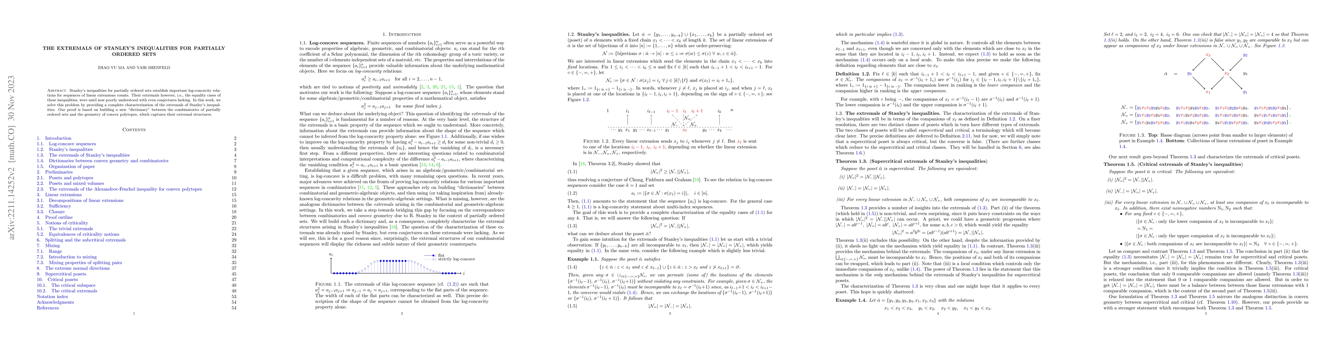 Thumbnail for The extremals of Stanley's inequalities for partially ordered sets