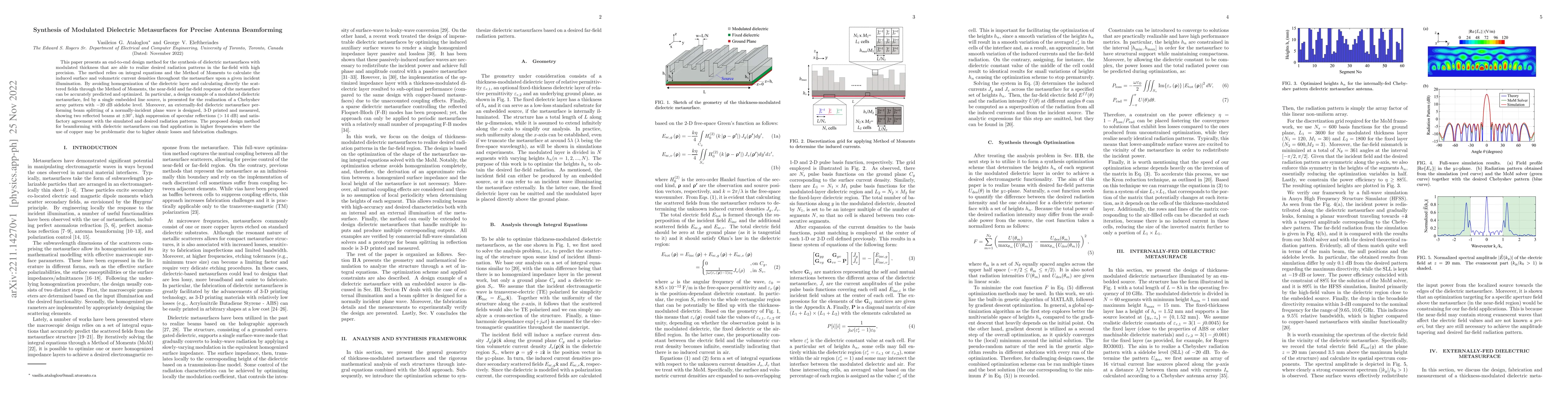 Thumbnail for Synthesis of Modulated Dielectric Metasurfaces for Precise Antenna
  Beamforming
