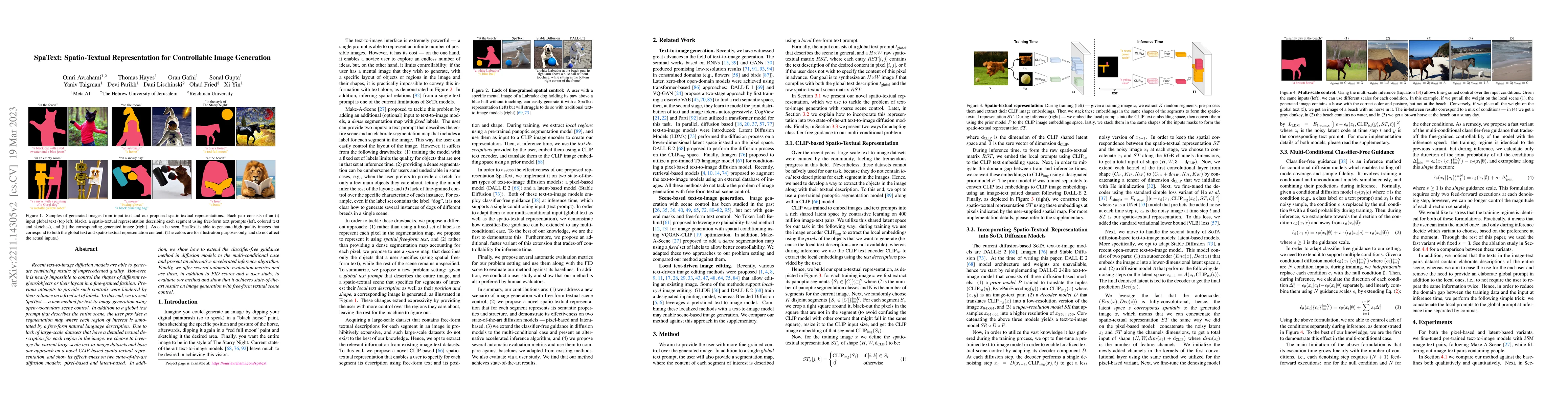 Thumbnail for SpaText: Spatio-Textual Representation for Controllable Image Generation