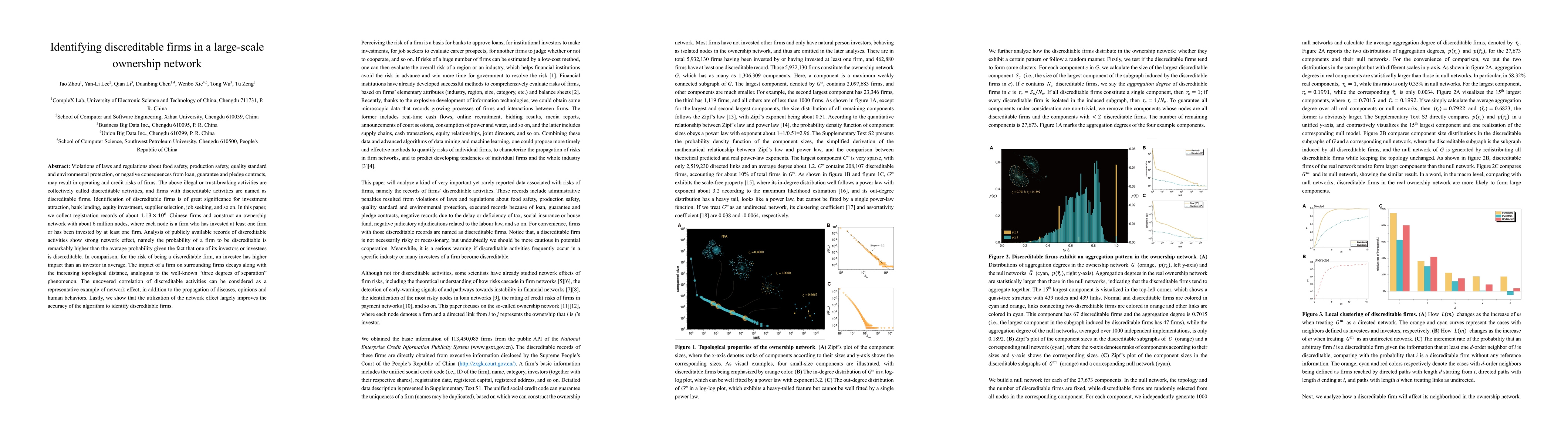 Thumbnail for Identifying discreditable firms in a large-scale ownership network