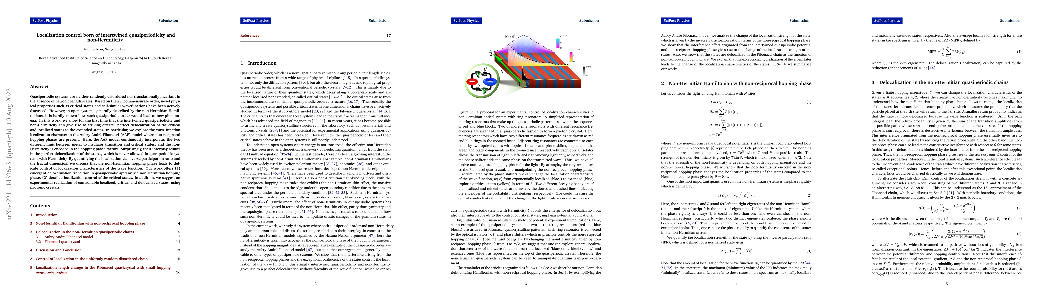 Thumbnail for Localization control born of intertwined quasiperiodicity and
  non-Hermiticity