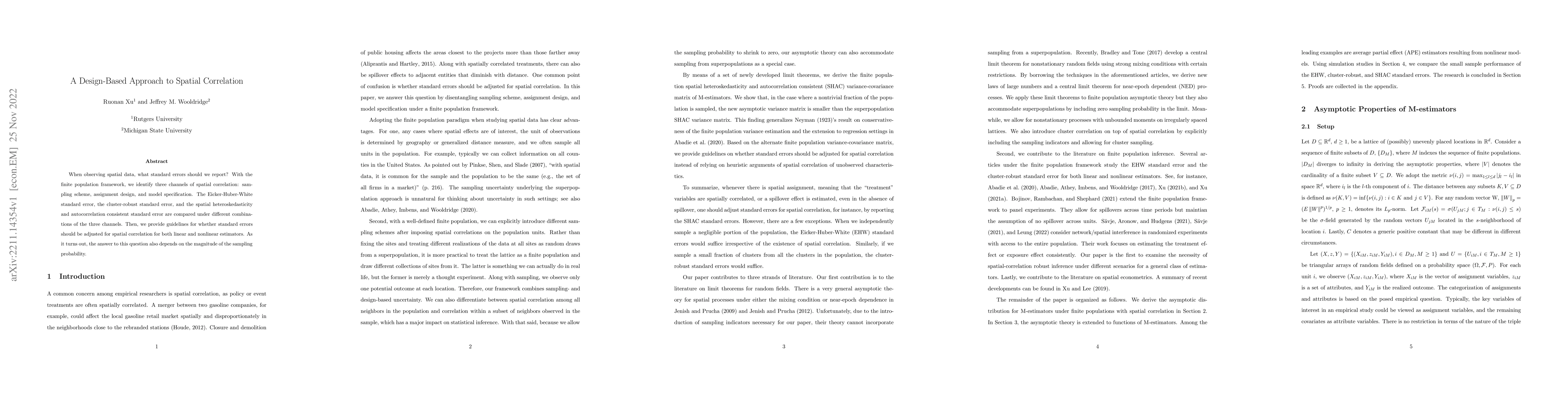Thumbnail for A Design-Based Approach to Spatial Correlation