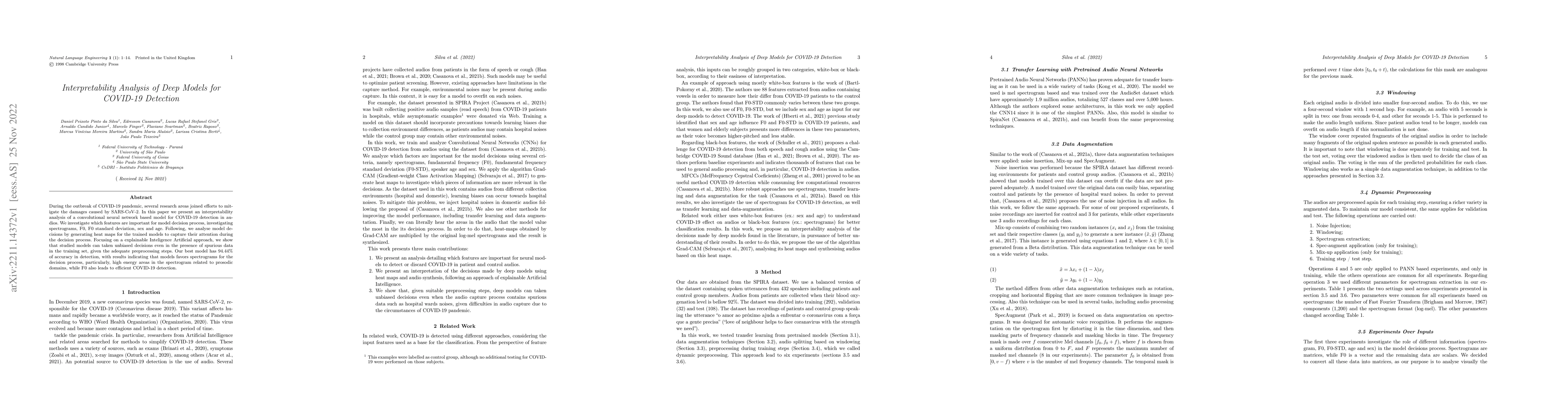 Thumbnail for Interpretability Analysis of Deep Models for COVID-19 Detection