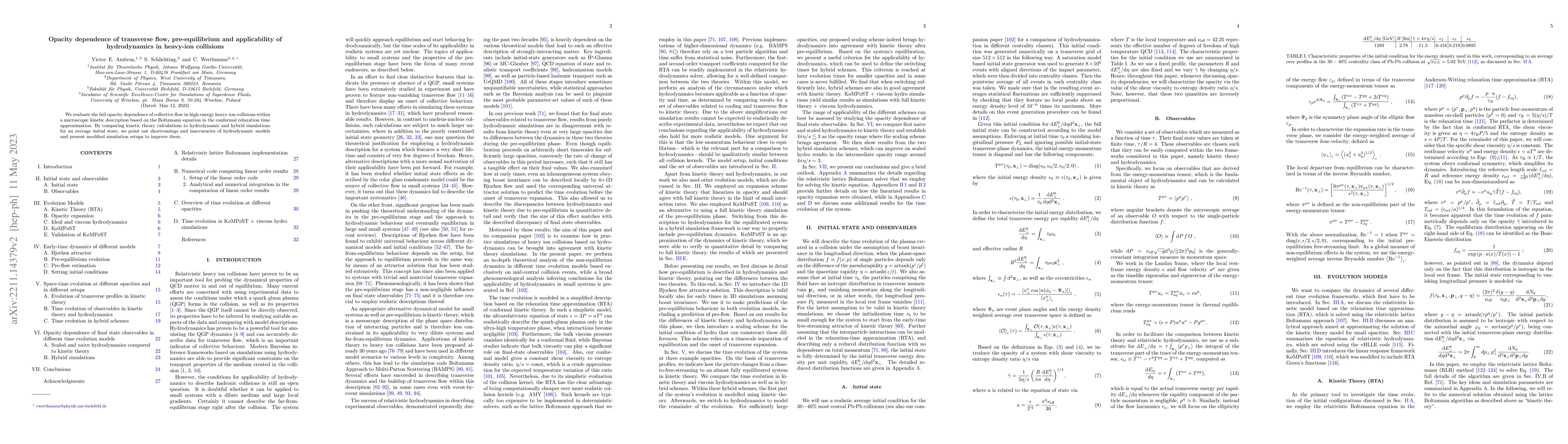 Thumbnail for Opacity dependence of transverse flow, pre-equilibrium and applicability
  of hydrodynamics in heavy-ion collisions