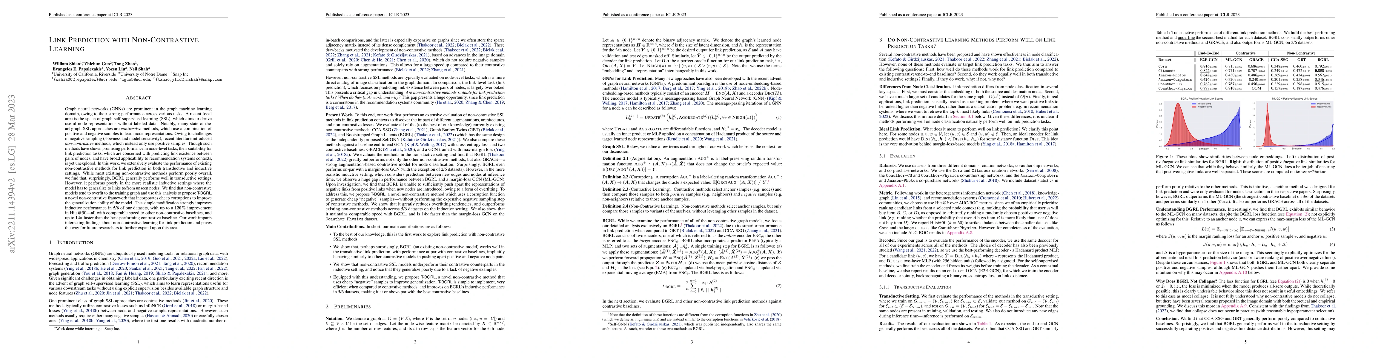 Thumbnail for Link Prediction with Non-Contrastive Learning