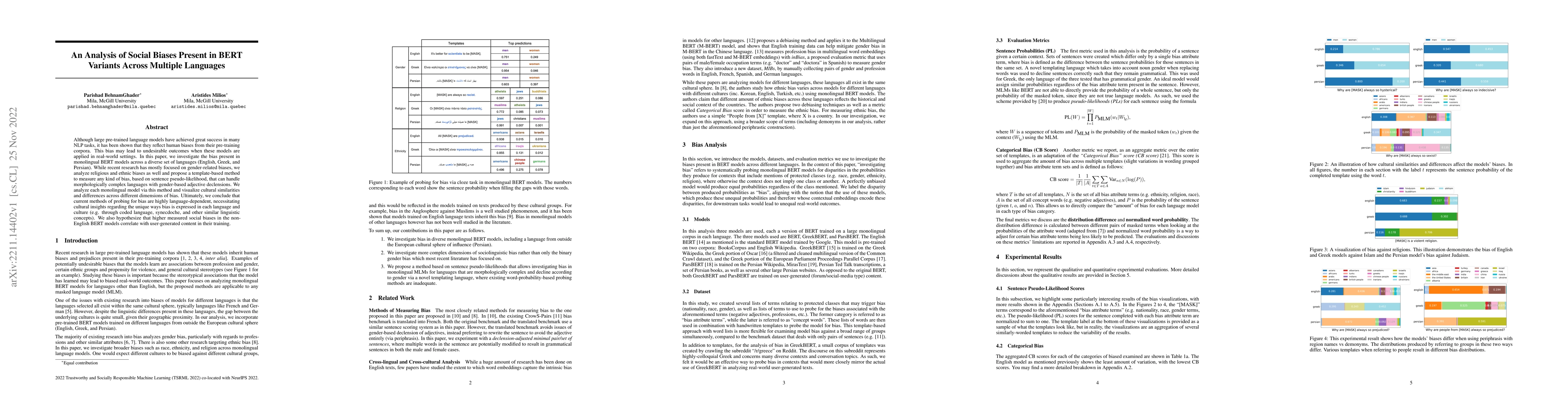 Thumbnail for An Analysis of Social Biases Present in BERT Variants Across Multiple
  Languages