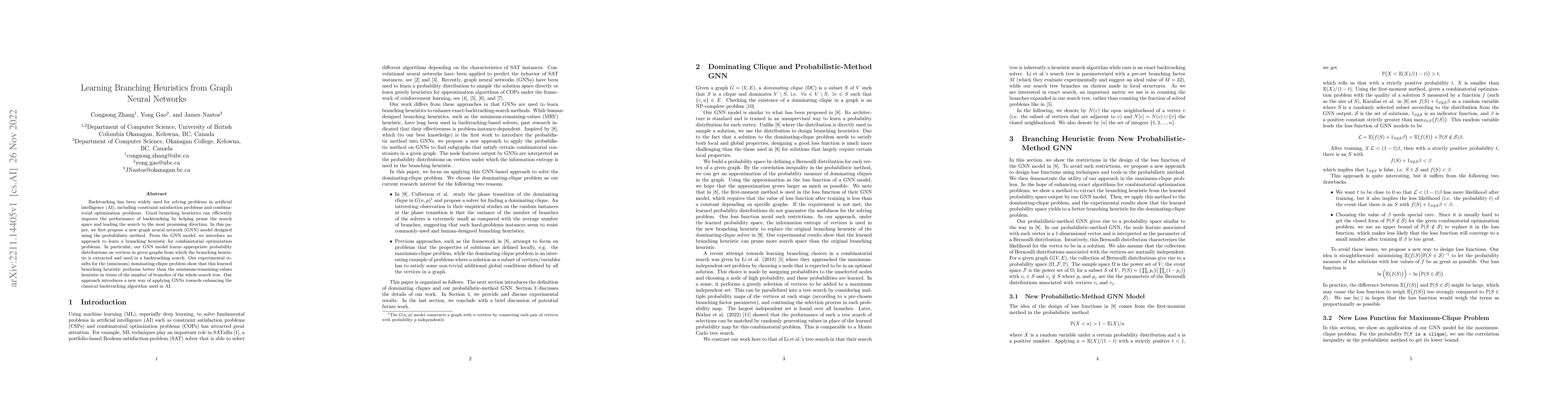 Thumbnail for Learning Branching Heuristics from Graph Neural Networks