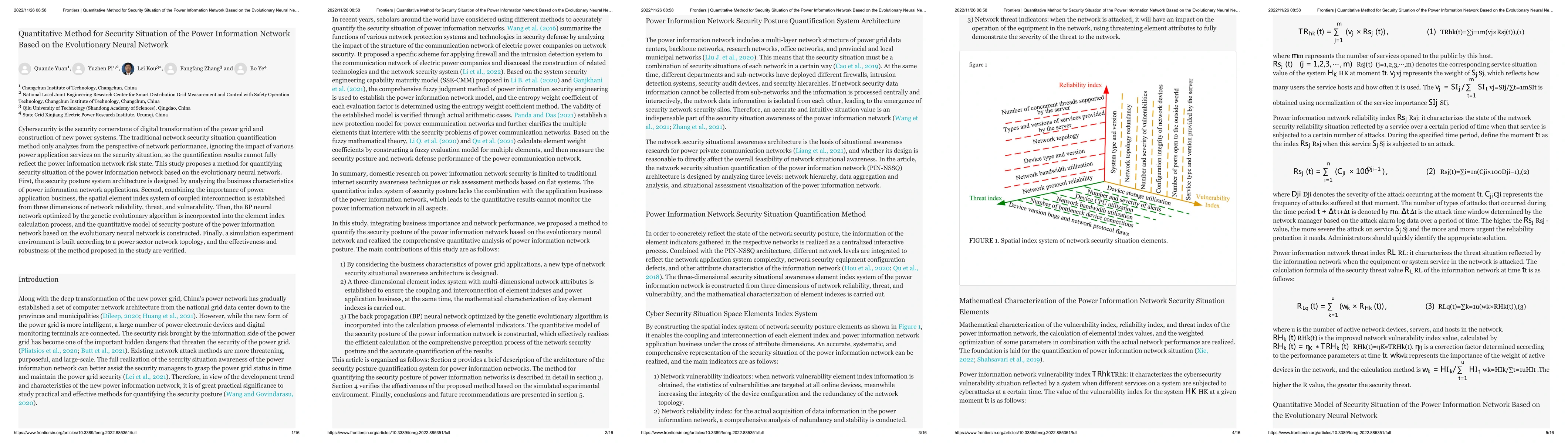 Thumbnail for Quantitative Method for Security Situation of the Power Information
  Network Based on the Evolutionary Neural Network